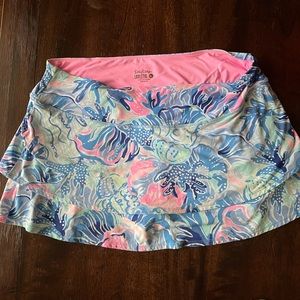 Lilly Pulitzer Luxletic Skorts Turtle Villa XL
